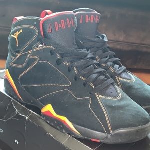 Air Jordan 7 Retro Black/Citrus Varsity Red 2006